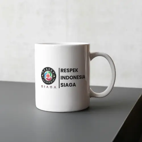 Respek Indonesia Siaga Mug Mockup Design