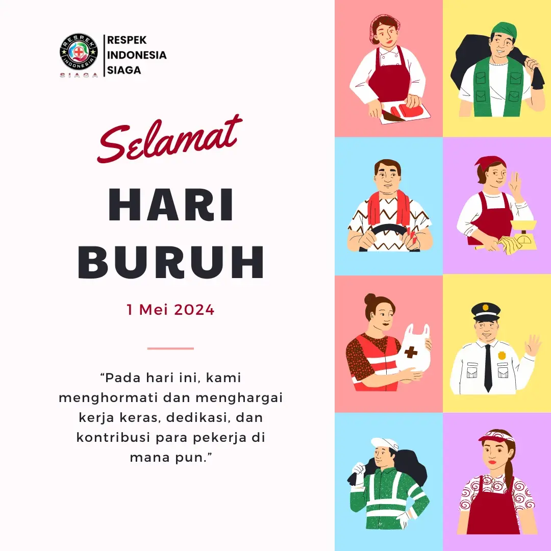 Selamat Hari Buruh Respek Indonesia Siaga