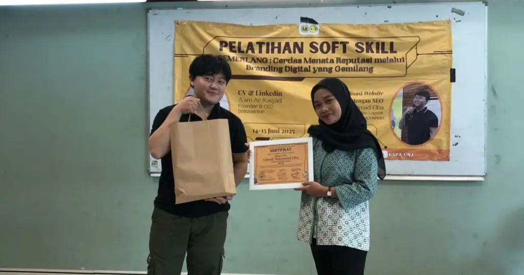 Pelatihan Website SEO Friendly dan Penguatan Softskill Mahasiswa KSPA UNJ bersama RIS