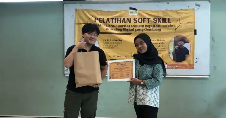 Pelatihan Website SEO Friendly dan Penguatan Softskill Mahasiswa KSPA UNJ bersama RIS